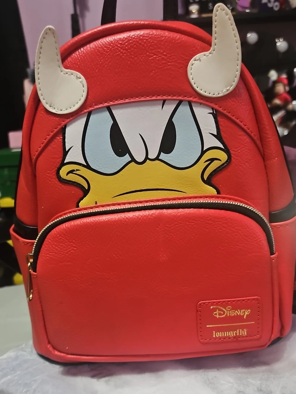 Loungefly Disney Donald Duck Devil Halloween Backpack And Wallet Set